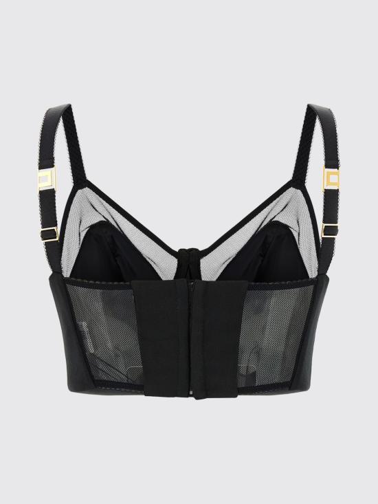 26FW 엘리자베타프랜치 탑 TO06666E2 110 Black - ELISABETTA FRANCHI