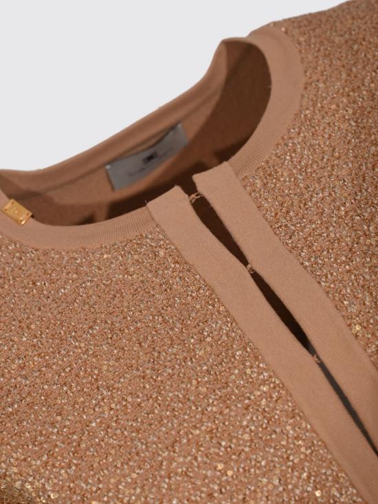 26FW 엘리자베타프랜치 탑 MK83A66E2 FQ6 Beige - ELISABETTA FRANCHI