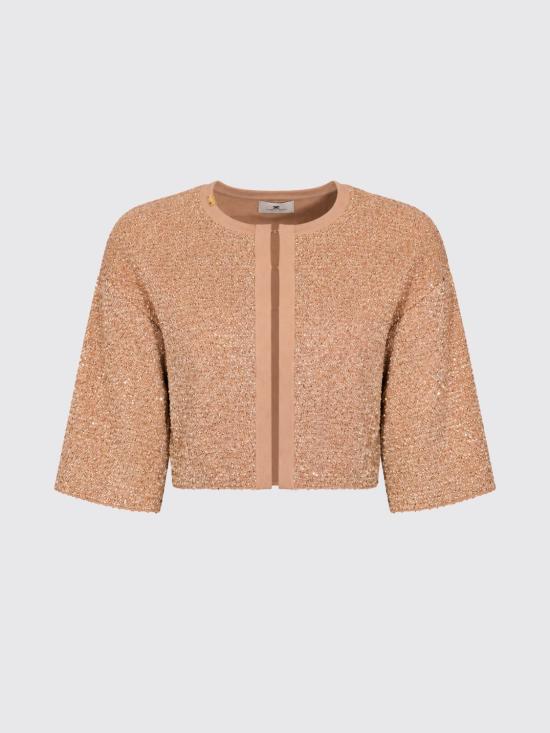 26FW 엘리자베타프랜치 탑 MK83A66E2 FQ6 Beige - ELISABETTA FRANCHI
