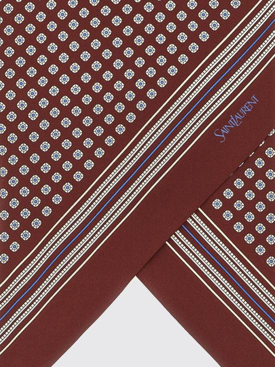 26FW 생로랑 머플러/스카프 8682563Y001 6188 Burgundy - SAINT LAURENT