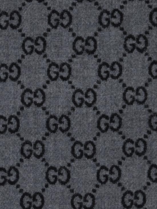 26FW 구찌 울 자카드 스카프 8355344G200 1360 Black - GUCCI
