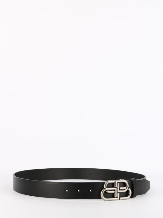 26FW 발렌시아가 BB 로고 라지 벨트 570370 BLACK