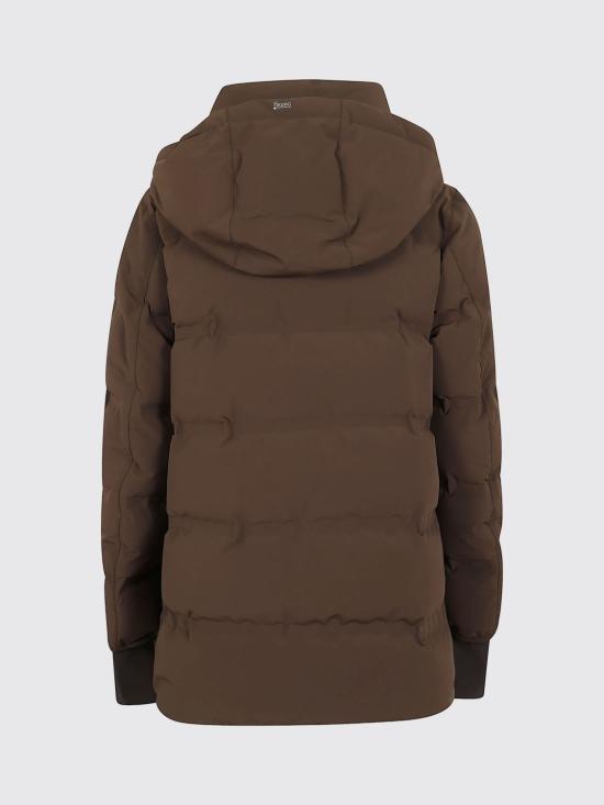 26FW 에르노 4 디렉션 스트레치 매트 패브릿 A-셰이프 재킷 PI002226D12590SZ 8815 Brown - HERNO