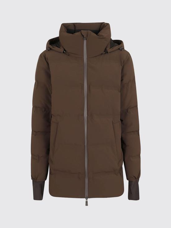 26FW 에르노 4 디렉션 스트레치 매트 패브릿 A-셰이프 재킷 PI002226D12590SZ 8815 Brown - HERNO
