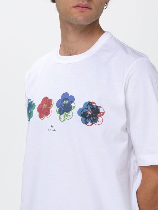 26FW 폴 스미스 반팔 티셔츠 M2R220XWP5851 02 White 1 - PAUL SMITH