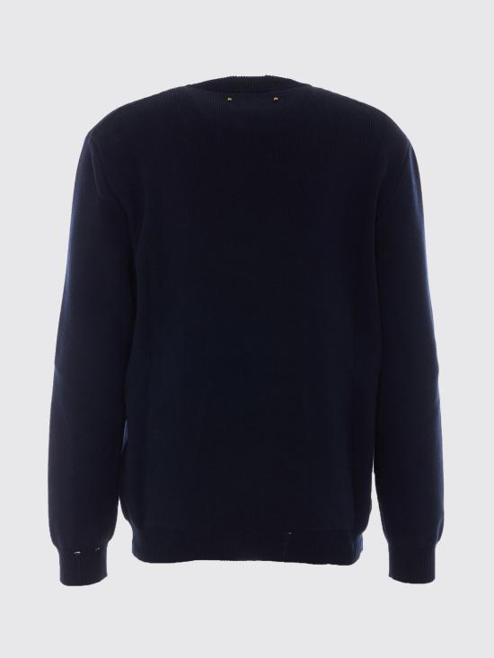 26FW 골든구스 코튼 라운드넥 스웨터 GMP00839P00066250486 Blue - GOLDEN GOOSE