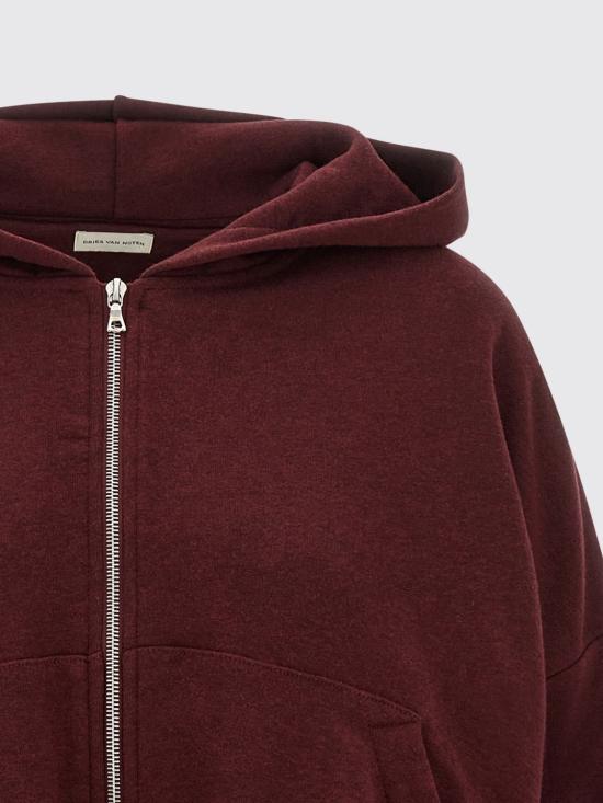 26FW 드리스 반 노튼 스웨터 2621311074612 376 Burgundy - DRIES VAN NOTEN