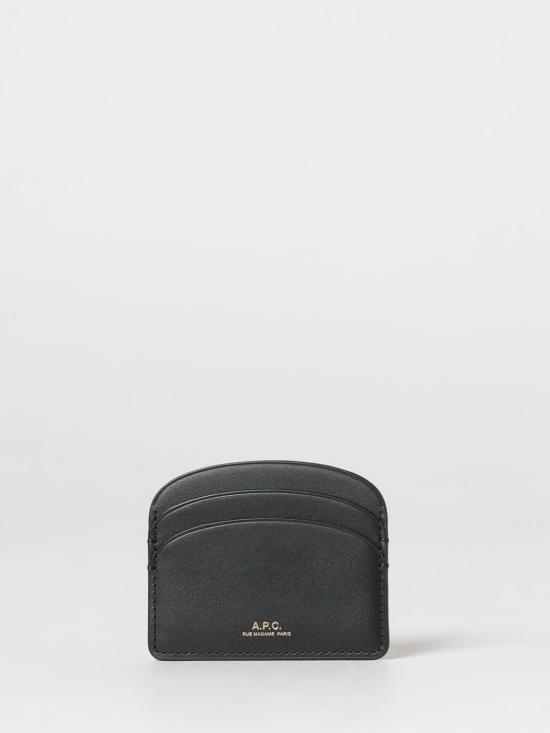 26FW 아페쎄 하프문 카드홀더 PXAWVF63270 LZZ Black
