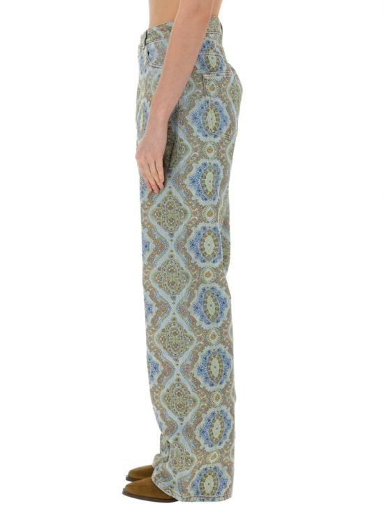  에트로 데님 팬츠 페이즐리 프린트 데님 진 - ETRO