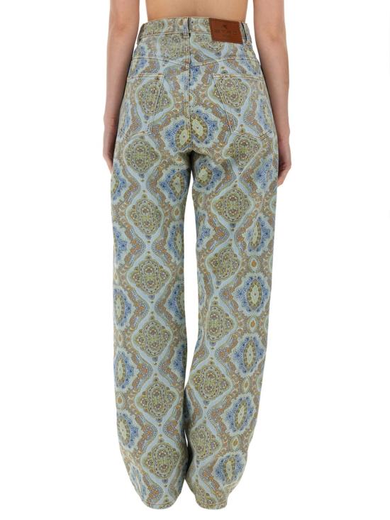  에트로 데님 팬츠 페이즐리 프린트 데님 진 - ETRO