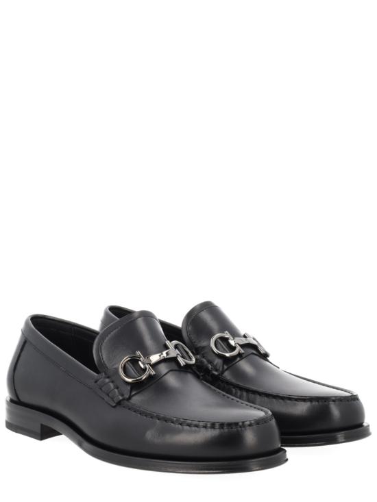  살바토레 페라가모 로퍼 페라가모 모카신 간치니 송아지 가죽  블랙 - SALVATORE FERRAGAMO