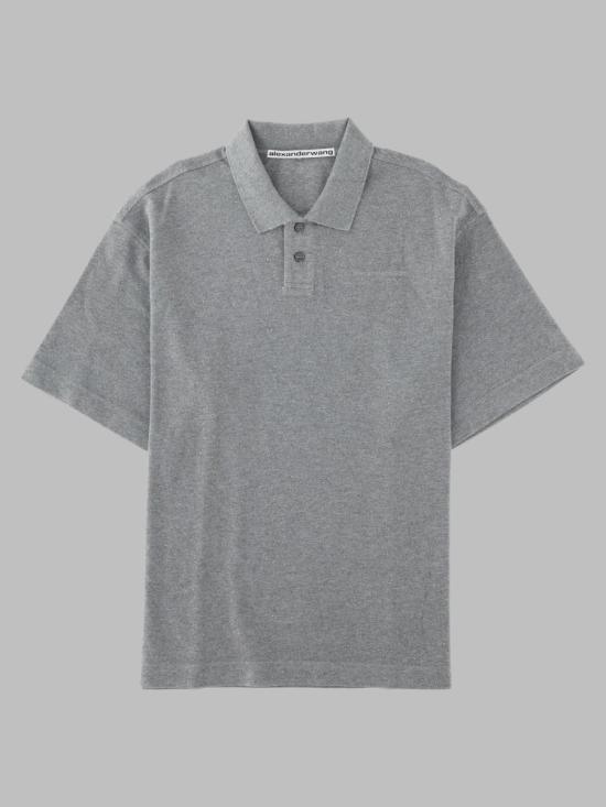 26FW 알렉산더 왕 폴로 티셔츠 UCC3261930 079 GREY