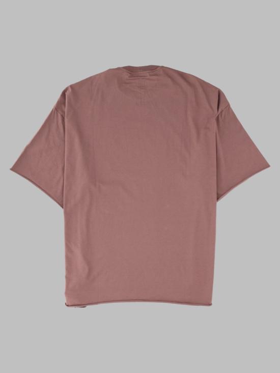 26FW 릭 오웬스 반팔 티셔츠 RU02F4283 JA86 PINK - RICK OWENS