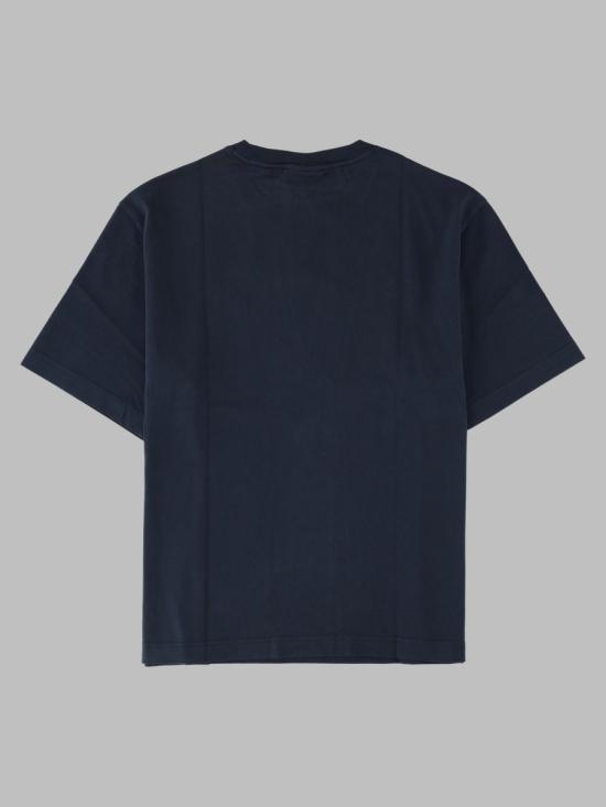 26FW 메종키츠네 폭스 헤드 오버사이즈 티셔츠 PM00109KJ0119 0413 BLUE - MAISON KITSUNE