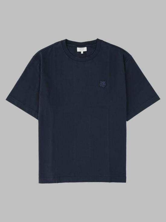 26FW 메종키츠네 폭스 헤드 오버사이즈 티셔츠 PM00109KJ0119 0413 BLUE