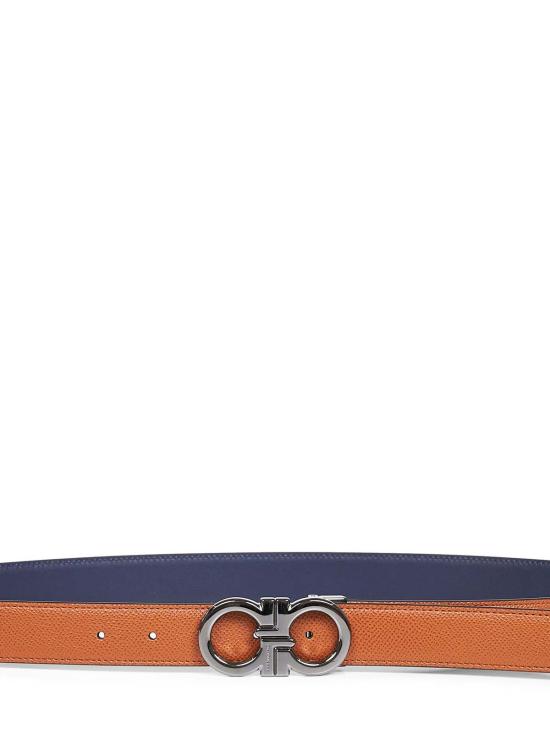  살바토레 페라가모 벨트 페라가모 간치니 양면 투톤 송아지 가죽 - SALVATORE FERRAGAMO