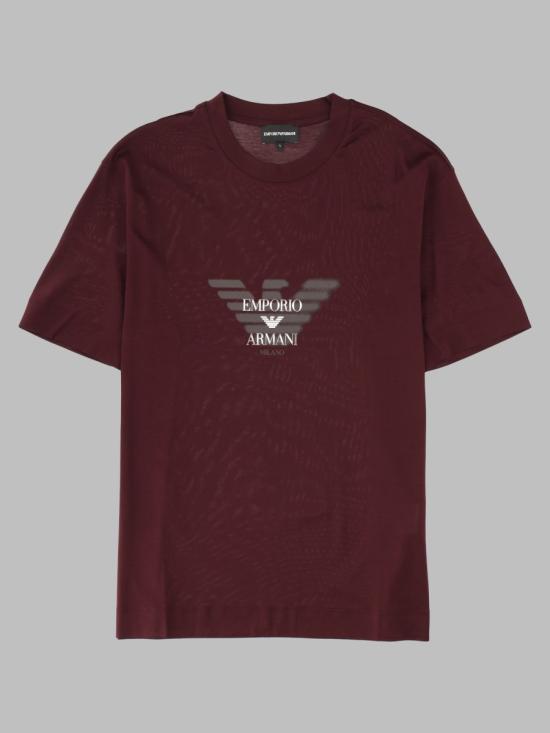 26FW 엠포리오 아르마니 반팔 티셔츠 EM006765 AF10017UA331 BORDEAUX