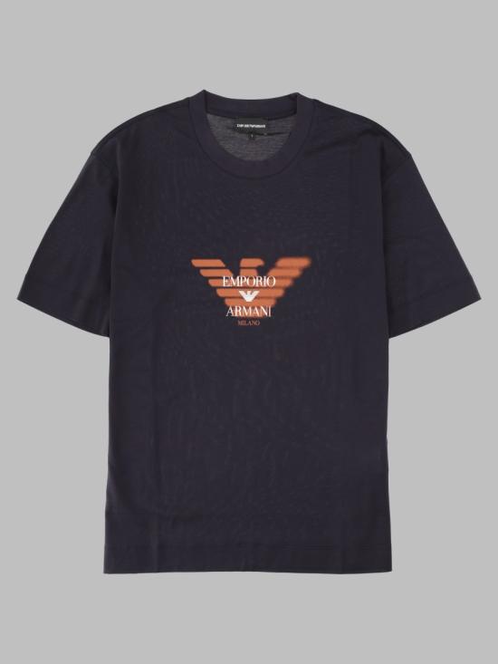 26FW 엠포리오 아르마니 반팔 티셔츠 EM006765 AF10017UB118 BLUE