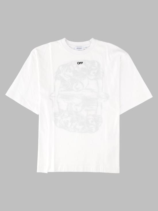 26FW 오프화이트 반팔 티셔츠 44MAA120 F26J017100 WHITE