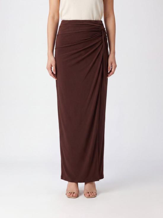 26FW 안다마네 스커트 T200311BTJP199 641 Brown