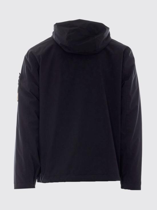 26FW 스톤 아일랜드 소프트 쉘-R E.다이 테크놀로지 윈드 앤 워터 레지스턴트 멤브레인 후드 자켓 4100108S0A27 V0029 Black - STONE ISLAND