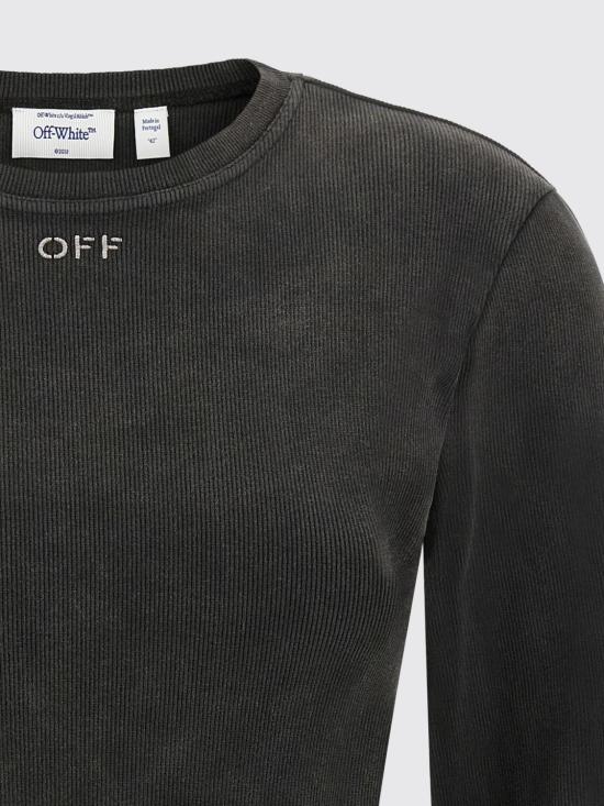 26FW 오프화이트 반팔 티셔츠 2FB00620T W048 Black - OFF WHITE