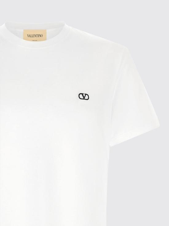26FW 발렌티노 가라바니 반팔 티셔츠 MG10VBMM 0BO White - VALENTINO GARAVANI