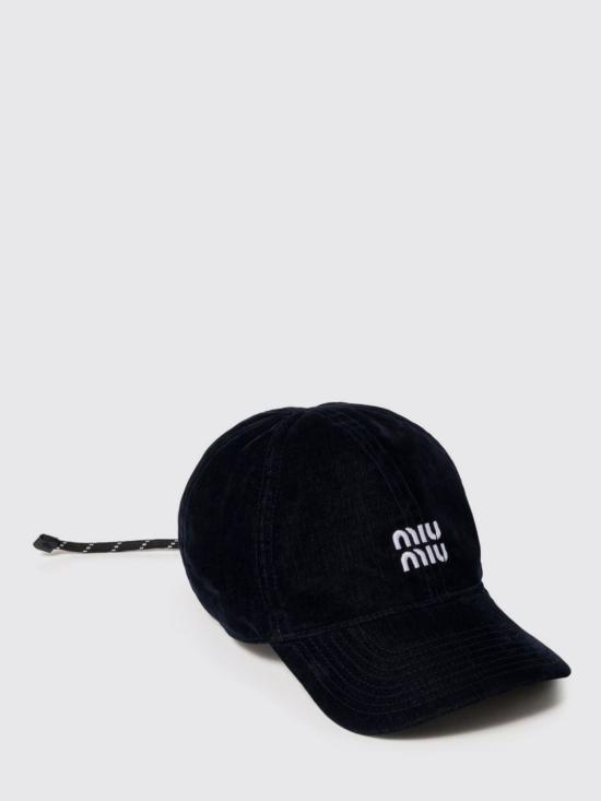 26FW 미우미우 플리스 베이스볼 캡 5HC3692CUA F0Q10 Black