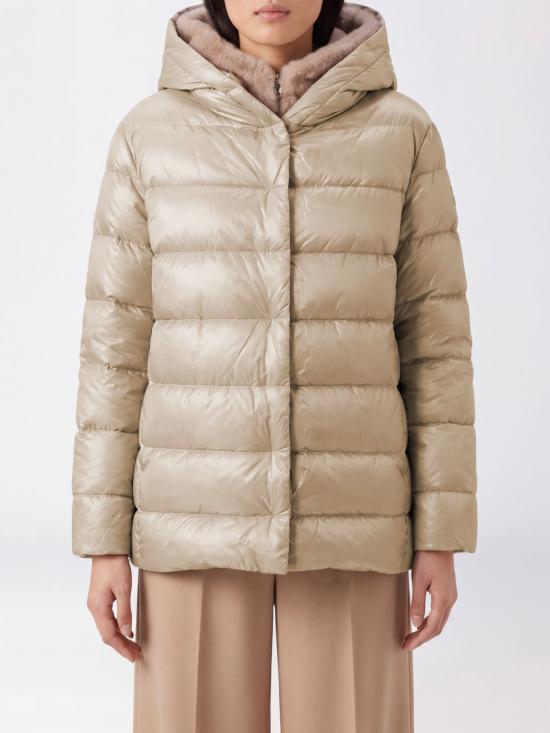 26FW 에르노 밍크 퍼 이펙트 파카 재킷 PI002312D12017Z 1985 White
