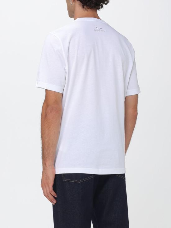 26FW 폴 스미스 지브라 패치 반팔 M2R011RWP6867 01 White - PAUL SMITH
