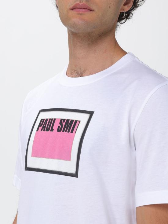 26FW 폴 스미스 지브라 패치 반팔 M2R011RWP6867 01 White - PAUL SMITH