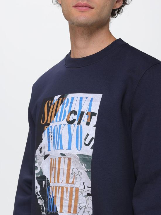 26FW 폴 스미스 긴팔 티셔츠 M2R668UWP5853 49 Navy - PAUL SMITH