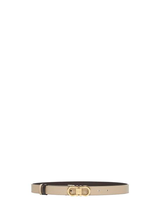  살바토레 페라가모 벨트 페라가모 , 간치니 버클, 브라운 색상 - SALVATORE FERRAGAMO