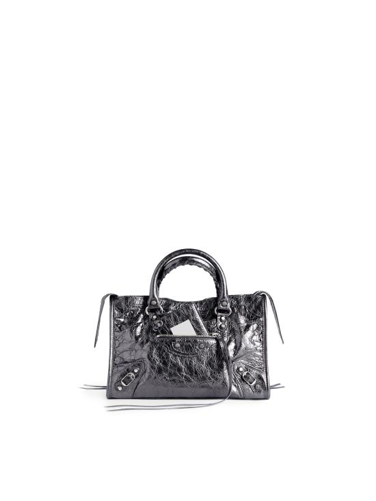 26FW 발렌시아가 르 시티 백 스몰 865762 2AB4V1314 METALLIC GREY