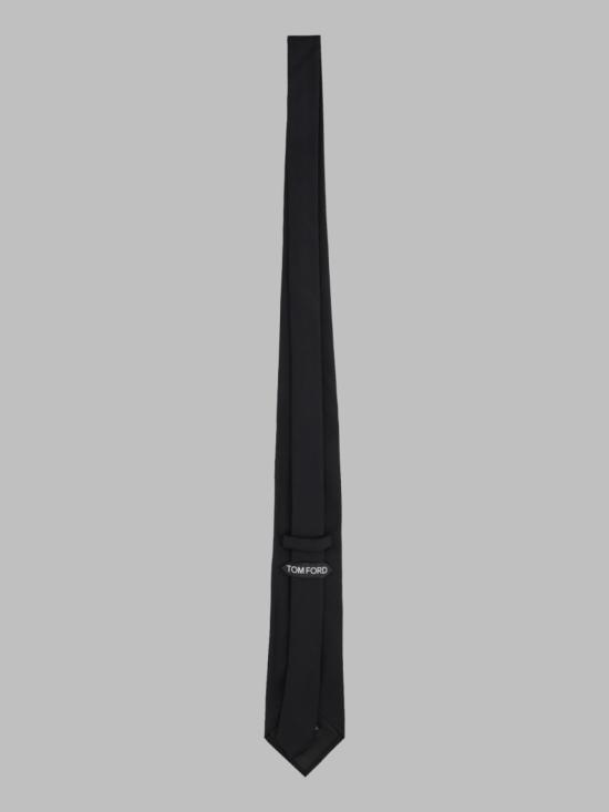  톰포드 넥타이 톰 포드 실크 자카드 타이 블랙 - TOMFORD