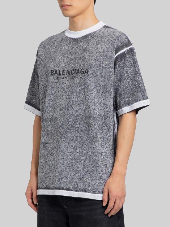26FW 발렌시아가 반팔 티셔츠 764235 BLACK - BALENCIAGA