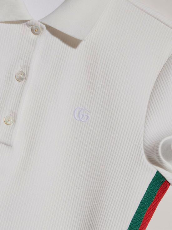 26FW 구찌 폴로 티셔츠 875665 WHITE - GUCCI