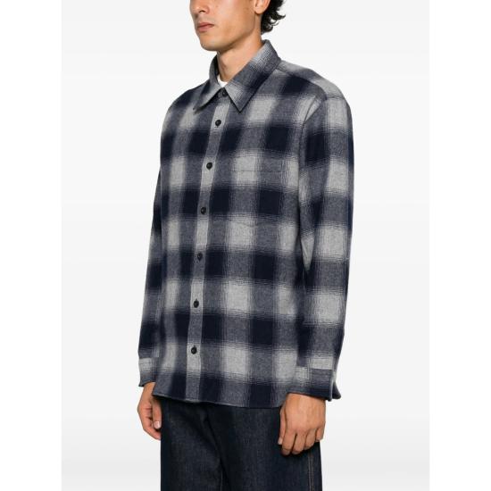 26FW 아페쎄 셔츠 WOATF H32058 LAB GREY BLACK - A.P.C.