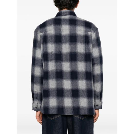26FW 아페쎄 셔츠 WOATF H32058 LAB GREY BLACK - A.P.C.