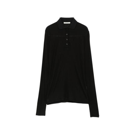 26FW 엔타이어 스튜디오 폴로 티셔츠 ESFW26PO01634 0015 BLACK