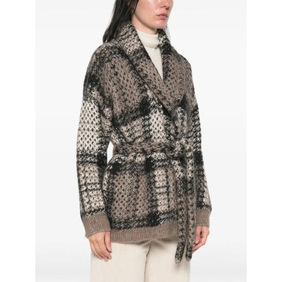 26FW 브루넬로 쿠치넬리 가디건 MMT571716 CKW73 BROWN BLACK - BRUNELLO CUCINELLI