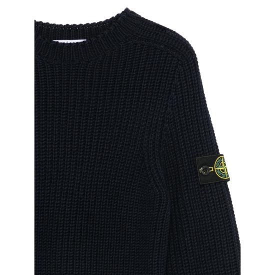 26FW [키즈] 스톤 아일랜드 니트/스웻셔츠 165100007 S0M21 V0020 BLUE - STONE ISLAND