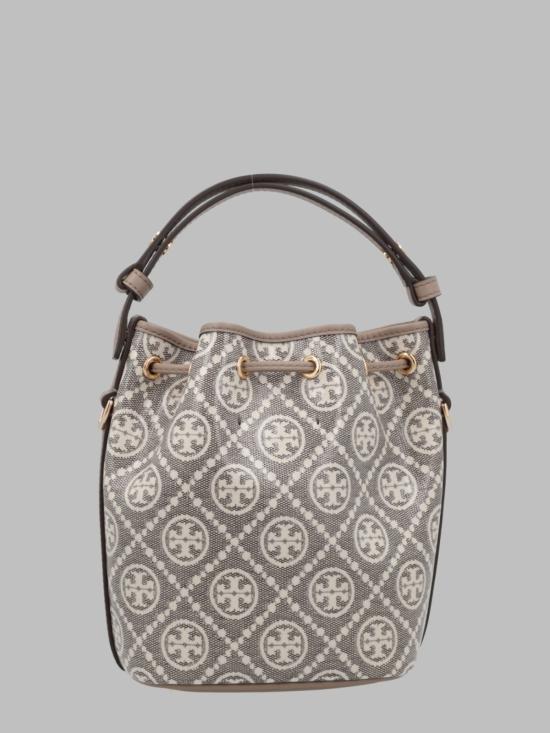  토리버치 가방 미니 T 모노그램 버킷 백 도브 - TORY BURCH