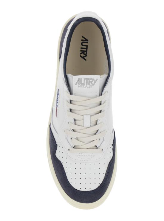 26FW 오트리 메달리스트 로우 스니커즈 AULMFT07WHTOCEAN Blu - AUTRY