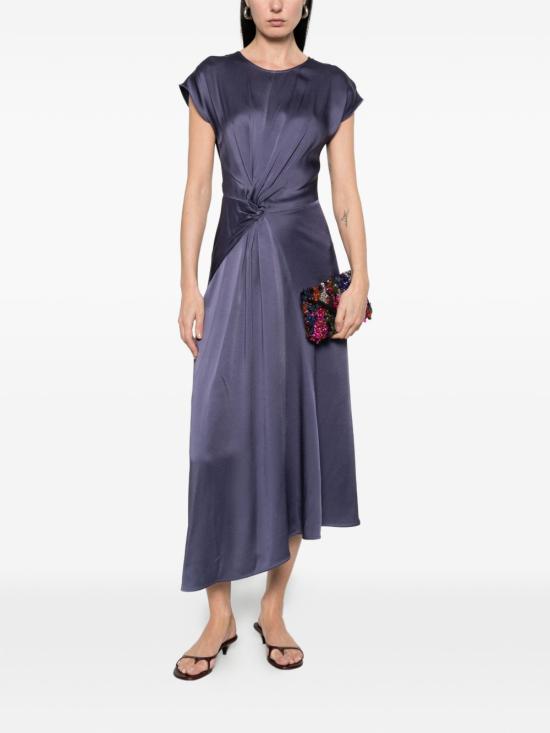 26FW 빅토리아 베컴 미디 원피스 1226WDR007292D DARK OCEAN BLUE - VICTORIA BECKHAM