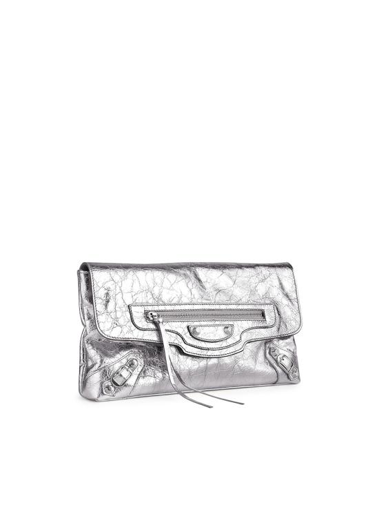 26FW 발렌시아가 클러치/파우치 873386 2AA9R8122 METALLIC GREY - BALENCIAGA