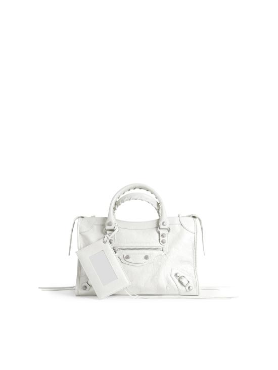 26FW 발렌시아가 르 시티 백 스몰 865762 2ACLR9104 WHITE