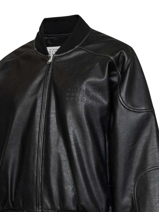  MM6 메종마르지엘라 봄버 자켓 Mm6 메종 마르지엘라 봄버 재킷 블랙 - MM6 MAISON MARGIELA