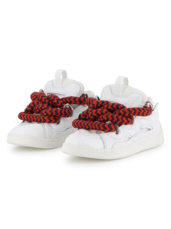  [키즈] 랑방 슈즈 키즈 가죽 스니커즈 트레이너 - LANVIN
