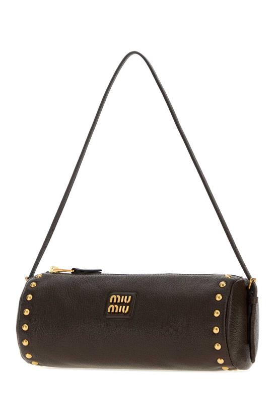 26FW 미우미우 로고 나파 레더 파우치백 5NE8512ZSQ F0343 Brown - MIU MIU